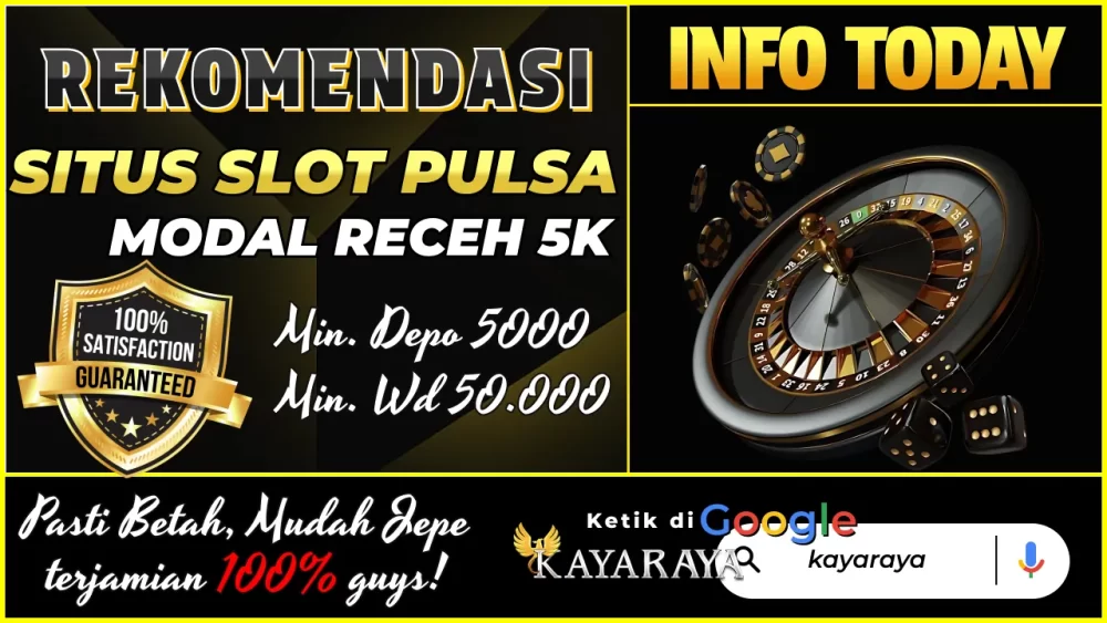 slot pulsa modal receh